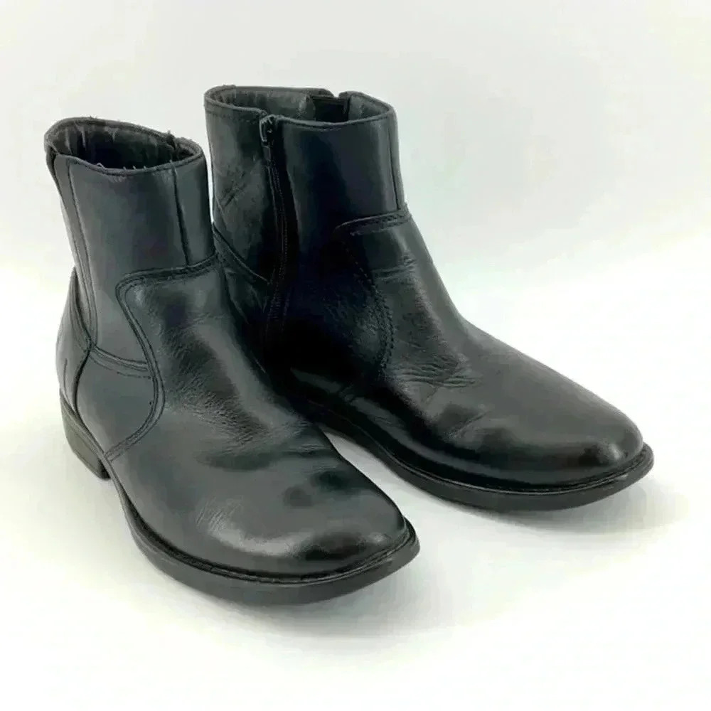 DENVER HAYES ANKLE  LEATHER BOOTS